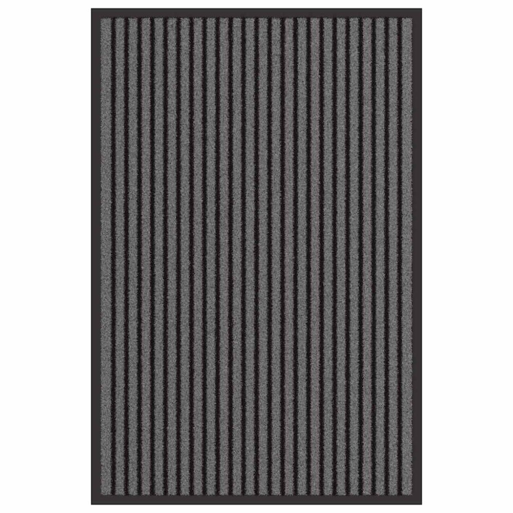 vidaXL Covoraș de intrare Negru și Gri 60 x 90 cm Polipropilenă și PVC