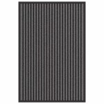 vidaXL Covoraș de intrare Negru și Gri 60 x 90 cm Polipropilenă și PVC