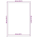 vidaXL Covoraș de intrare Negru și Gri 60 x 90 cm Polipropilenă și PVC