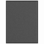 vidaXL Covoraș de intrare Dungi Negru și Gri 80 x 120 cm