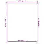 vidaXL Covoraș Dună Neagră și Gri 90x120 cm