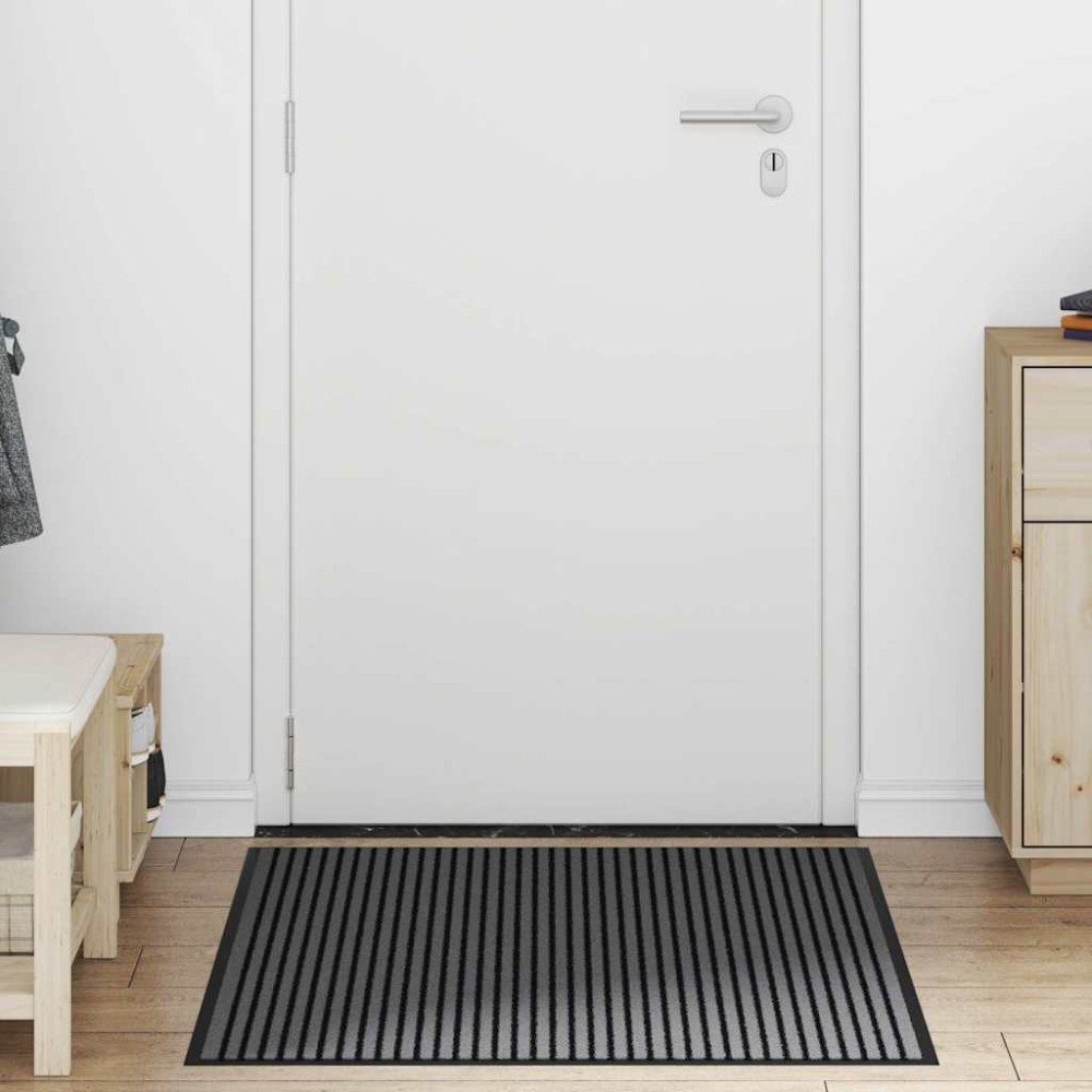 vidaXL Covoraș Dună Neagră și Gri 90x150 cm