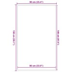 vidaXL Covoraș Dună Neagră și Gri 90x150 cm