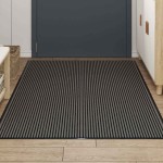 vidaXL Covoraș Dună Neagră și Gri 115x200 cm vidaXL Covoraș Dună Neagră și Gri 115x200 cm