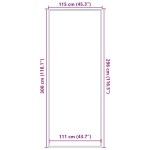 vidaXL Covoraș Dună Neagră și Gri 115x300 cm vidaXL Covoraș Dună Neagră și Gri 115x300 cm