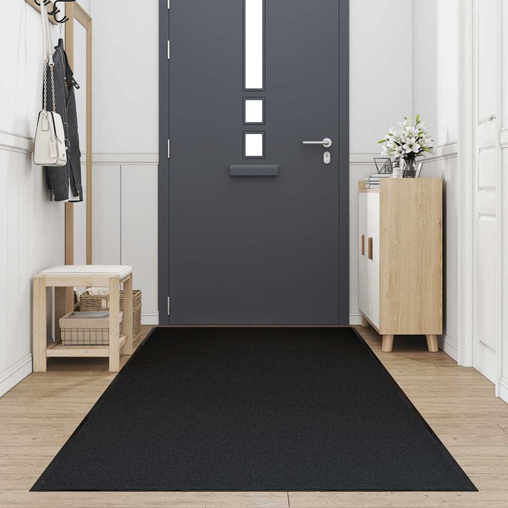 vidaXL Preș negru 115x300 cm