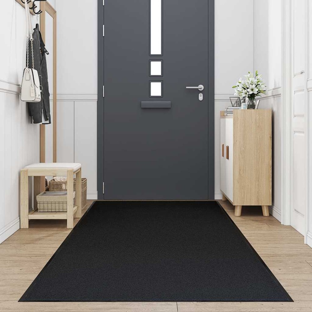 vidaXL Preș negru 115x500 cm