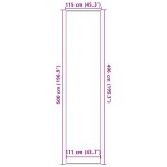 vidaXL Covoraș antracit 115x500 cm