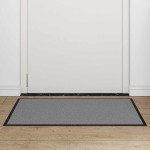 vidaXL Preș gri 60x90 cm