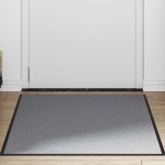 vidaXL Preș gri 90x120 cm