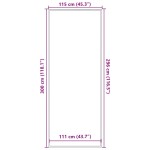 vidaXL Preș gri 115x300 cm vidaXL Preș gri 115x300 cm