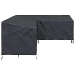 vidaXL Husă pentru mobilă Negru 260 x 210 x 80 cm Textil Oxford 210D
