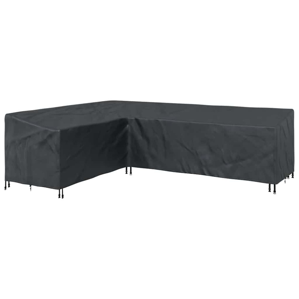 vidaXL Husă pentru mobilă Simplu Negru 286 x 222 x 80 cm țesătură