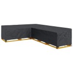 vidaXL Husă pentru mobilă Negru 330 x 255 x 80 cm Textil Oxford 420D