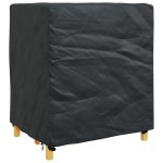 vidaXL Husă pentru mobilă Simplu Negru 116 x 100 x 120 cm 420D