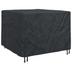 vidaXL Husă pentru mobilă Simplu Negru 125 x 125 x 74 cm țesătură