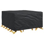 vidaXL Husă pentru mobilă Simplu Negru 180 x 190 x 85 cm 600D