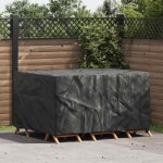 vidaXL Husă pentru mobilă Simplu Negru 180 x 120 x 74 cm 600D