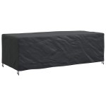 vidaXL Husă pentru mobilă Simplu Negru 300 x 140 x 90 cm 420D
