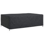 vidaXL Husă pentru mobilă Simplu Negru 300 x 200 x 90 cm 210D
