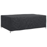 vidaXL Husă pentru mobilă Simplu Negru 300 x 200 x 90 cm 420D