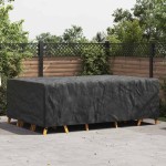 vidaXL Husă pentru mobilă Simplu Negru 300 x 200 x 90 cm 600D