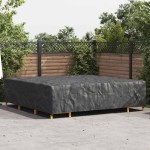 vidaXL Husă pentru mobilă Simplu Negru 300 x 300 x 70 cm 600D