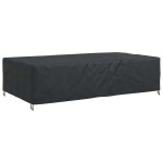 vidaXL Husă pentru mobilă Simplu Negru 315 x 180 x 74 cm 210D