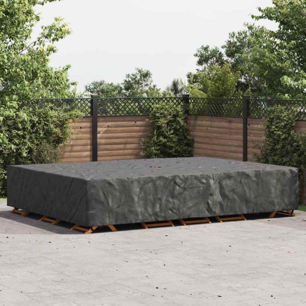 vidaXL Husă pentru mobilă Simplu Negru 350 x 260 x 90 cm 210D