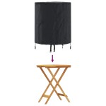 vidaXL Copertă pentru masă Simplu Negru 62 x 62 x 70 cm țesătură