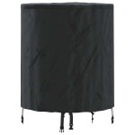 vidaXL Copertă pentru masă Simplu Negru 62 x 62 x 70 cm țesătură