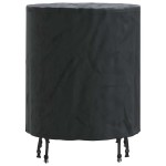 vidaXL Copertă pentru masă Simplu Negru 62 x 62 x 70 cm țesătură