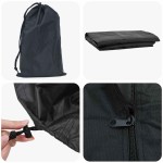 vidaXL Husă pentru suport de lemne Negru 61 x 122 x 106 cm țesătură