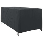vidaXL Husă pentru Leagăne Simplu Negru 74 x 210 x 40 cm țesătură