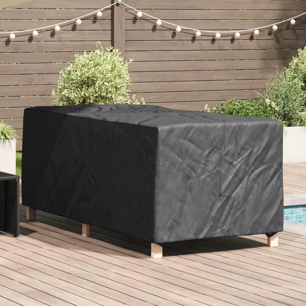 vidaXL Husă pentru Leagăne Simplu Negru 74 x 210 x 40 cm țesătură