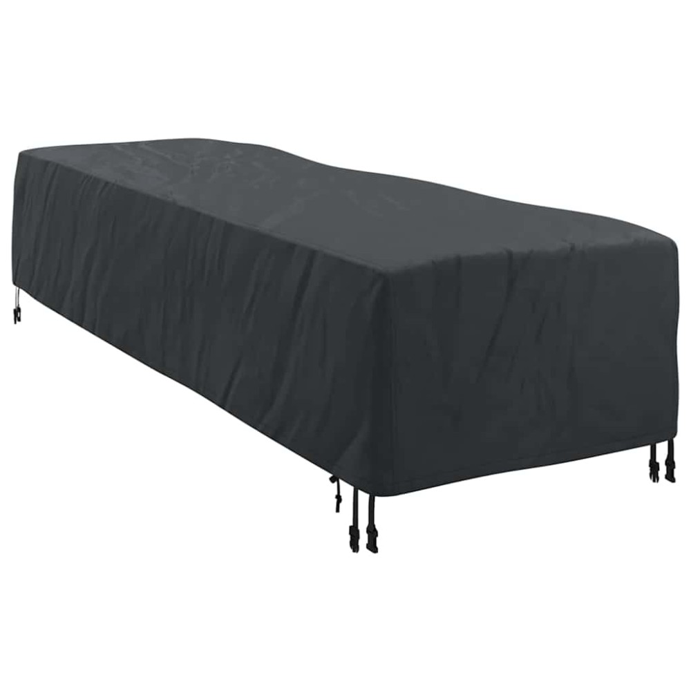 vidaXL Husă pentru Leagăne Simplu Negru 74 x 210 x 40 cm țesătură