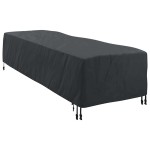 vidaXL Husă pentru Leagăne Simplu Negru 74 x 210 x 40 cm țesătură