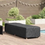 vidaXL Husă pentru Leagăne Simplu Negru 74 x 210 x 40 cm țesătură