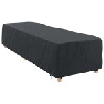 vidaXL Husă pentru Leagăne Simplu Negru 74 x 210 x 40 cm țesătură