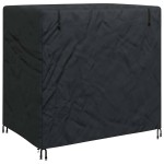 vidaXL Husă pentru Leagăn Simplu Negru 125 x 175 x 160 cm țesătură