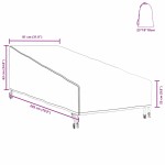 vidaXL Husă pentru mobilier de exterior 203 x 81 x 63 cm