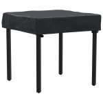 vidaXL Copertă pentru masă Simplu Negru 62 x 62 x 15 cm țesătură