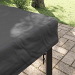 vidaXL Copertă pentru masă Simplu Negru 72 x 72 x 15 cm țesătură