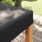 vidaXL Copertă pentru masă Simplu Negru 112 x 112 x 15 cm țesătură