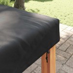 vidaXL Copertă pentru masă Simplu Negru 122 x 122 x 15 cm țesătură