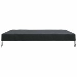 vidaXL Copertă pentru masă Simplu Negru 122 x 122 x 15 cm țesătură