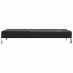 vidaXL Copertă pentru masă Simplu Negru 102 x 202 x 15 cm țesătură