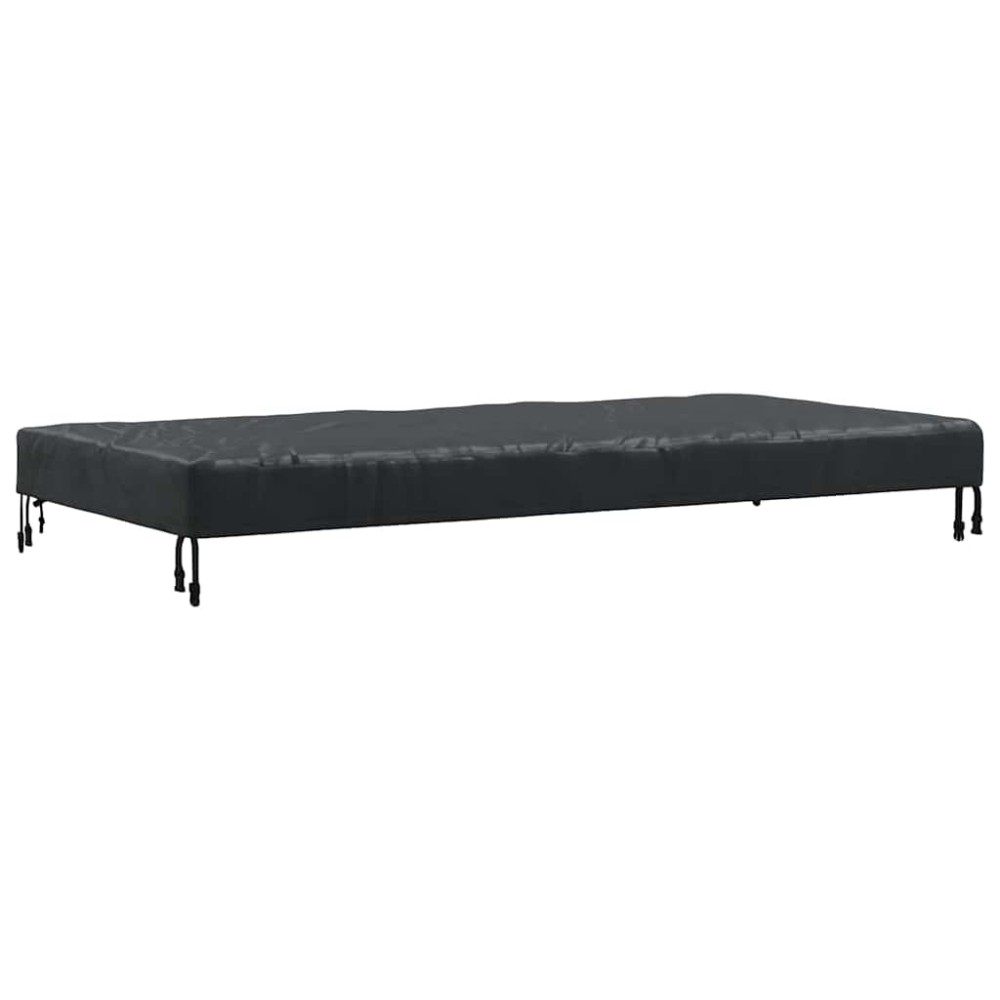 vidaXL Copertă pentru masă Simplu Negru 102 x 202 x 15 cm țesătură
