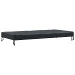 vidaXL Copertă pentru masă Simplu Negru 102 x 202 x 15 cm țesătură