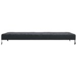 vidaXL Copertă pentru masă Simplu Negru 102 x 202 x 15 cm țesătură